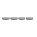Ferm Living Ripple petit-déjeuner lot de 4 gris fumé