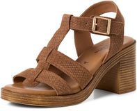 Tamaris - Dames - Sandalen met hak - Bruin - Maat 37
