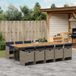 Maison Exclusive - Ensemble de jardin 11 pièces pour extérieur, avec coussins, gris, en polyrotin