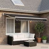 Prolenta Maison Exclusive Vervangingsdoek voor zonnescherm, 2,5x2 meter, antraciet, polyester