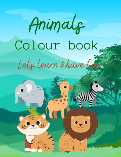 Animals Colouring Book for Kids: Cute Animals Coloring Book
