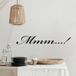 Autocollant mural Cuisine Mmm - 107x642 cm - Noir