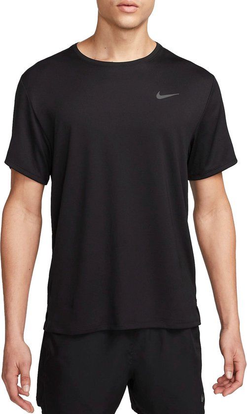 Nike Dri-FIT UV Miler Heren Shirt Zwart XL