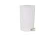 King Home P1597215/B Afvalemmer met pedaal, polypropyleen, 3 liter, wit