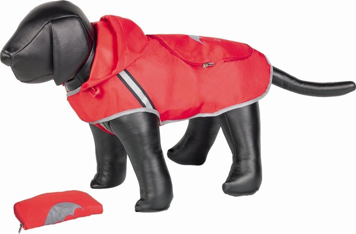 Nobby Regenjas Voor De Hond - Dierenkleding - Rood - 26 cm rood