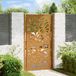 vidaXL Poort met golfontwerp 100x175 cm weervast staal