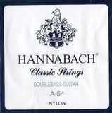 Hannabach Klassieke gitaarsnaren serie 841 Medium Tension voor contrabasgitaar, verzilverd omwonden, mensuur 750 mm - A5-8415MT