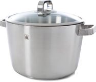 BK Poêlon conique en verre 24cm - 6L - Inox - Avec couvercle en verre