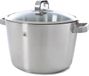 BK Poêlon conique en verre 24cm - 6L - Inox - Avec couvercle en verre