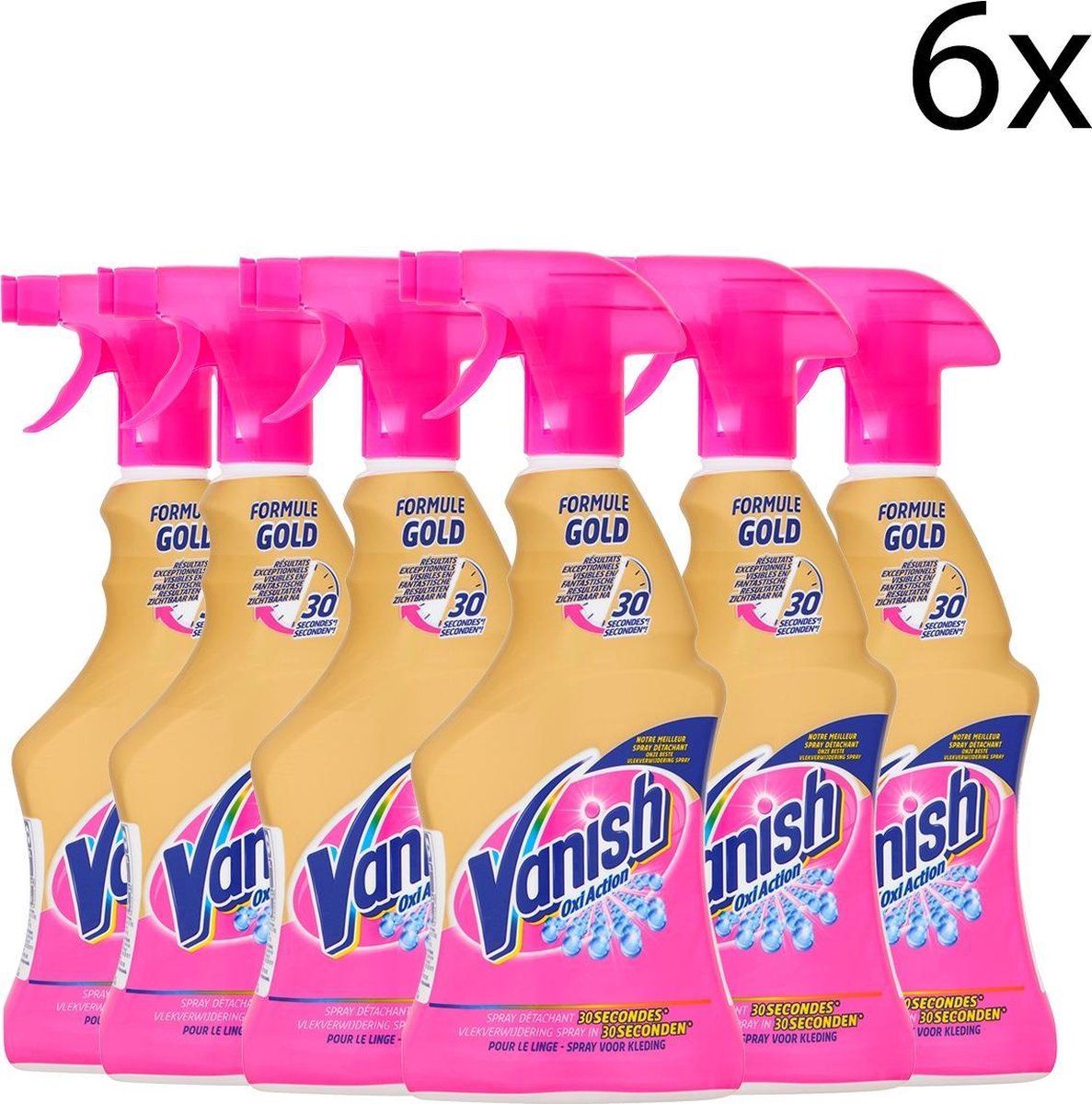 Vanish Oxi Action Gold Vlekverwijderaar Spray - 500ml x6 | 8710552274621