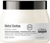 L'Oréal Professionnel Metal Detox Masker - 500ml - Serie Expert - Beschermt tegen haarbreuk en kleurverandering