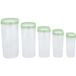 SILVERCREST® Boîtes verseuses en plastique, 5 pièces (vert menthe)