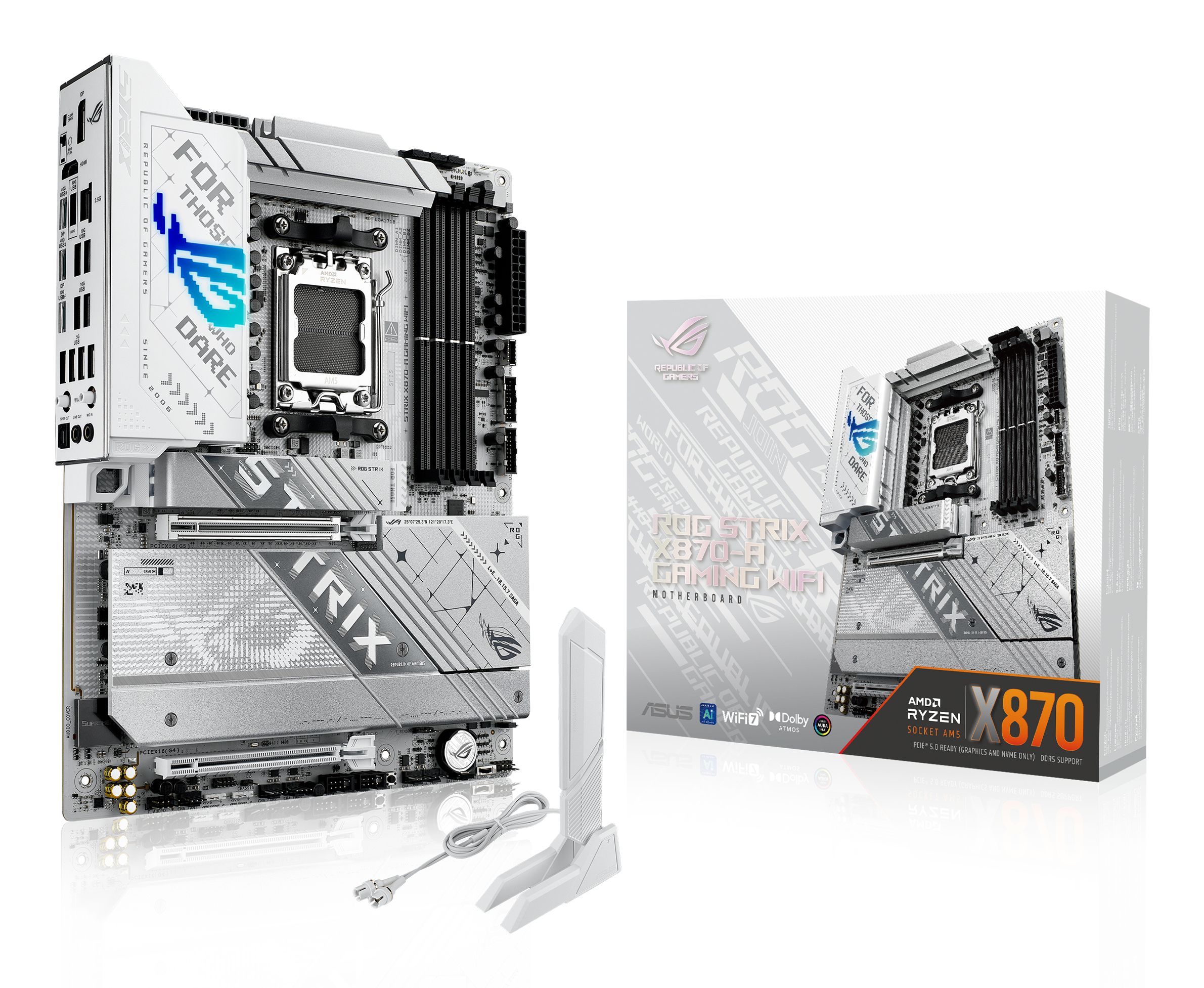 ASUS ROG STRIX X870-A GAMING WIFI - AMD X870 Motherboard - Socket AM5 - DDR5 - ATX
