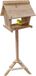 Relaxdays Vogelvoederhuisje op paal - 107 cm - hout