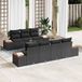 Maison Exclusive - Ensemble de jardin 8 places, noir, en polyrotin