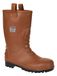 Portwest FW75 Neptune Rigger Laars Stalen Neus Volledig Waterdicht Antislip | Cognac, 48, S5 EN ISO 20345, EN 13832-3, Versterkte Enkelbescherming, 'Bont' Gevoerd en met Aantreklussen, PVC/Nitril Zool