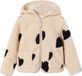 Vertbaudet Sherpa vest met capuchon en bloemenprint voor meisjes