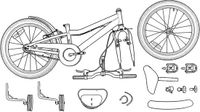 vidaXL Kinderfiets 14 Inch Lichtroze