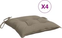 vidaXL Palletkussens 4 st 50x50x7 cm oxford stof taupe