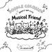 Musical Friend: Simple and Cute Animal Coloring Book