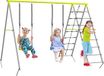 Outsunny Balançoire pour enfants - Métal - 260x185x180cm - Vert