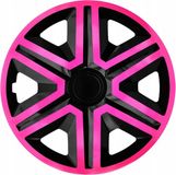 Wieldoppen NRM 16" Actie Dubbele Kleur Roze Zwart Wieldoppen
