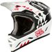 O'Neal Backflip Knox Casque intégral - Unisexe - XL (61/62 cm) - Blanc mat/Noir/Rouge