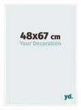 yd. Cadre photo 48x67 cm - Plastique - Blanc Brillant - Bordeaux