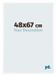 yd. Cadre photo 48x67 cm - Plastique - Blanc Brillant - Bordeaux