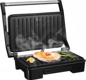 Merkloos / Sans marque Contactgrill 850 W anti-aanbaklaag cool touch-handgreep automatische temperatuurregeling controlelampjes sandwichtoaster paninimaker elektrische grill - krachtige prestaties duurzame coating