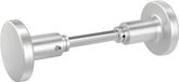 Ibenzoa® Zilverkleurige Metalen Deurknop en Deurklink met Vierkant Draaimechanisme voor Diverse Deurdiktes