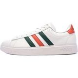adidas Grand Court 2.0 herensneakers, Cloud White Collegiate Green Preloved Scarlet, 43 1/3 EU