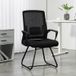 SABE Ergonomic Office Chair Without Wheels With Armrests For Waiting Room, Black, Comfortable And Stable