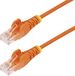 StarTech.com 1m Dunne CAT6 Ethernet Kabel, Oranje, Snagless, 100W PoE, UTP, LSZH, 28AWG Pure Koperdraad, Slim RJ45 Netwerk Patchkabel met Trekontlasting, Fluke Getest