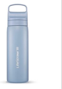 LifeStraw Go 2.0 - Roestvrijstalen fles met filter - 500ml - Icelandic Blue