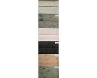 Merkloos Garage Fenna 350 cm bij 600 cm diep Zadeldak bruin