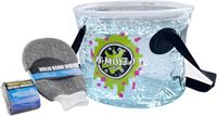 Non-branded Multifunctionele opvouwbare wateremmer kit voor buitenkamperen en autoverzorging (10L)