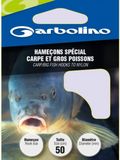 Garbolino Ligne de fond Carpe et gros poissons 50cm (10 pcs) - Taille : Hameçon 14 - 0.14mm
