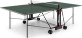 SPONETA Table de tennis de table, Compact, pour usage intérieur, dimensions 274 x 165,5 x 76 cm, surface de jeu 16 mm, vert, filet inclus