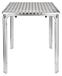 OEM Bistro Bistro-tafel, 600 mm, aluminium frame, roestvrijstalen blad, afmetingen 720x600x600 mm