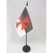 AZ FLAG Tafelvlag Tempeliers Baussant 15x10 cm Polyester 100D Plastic Voet