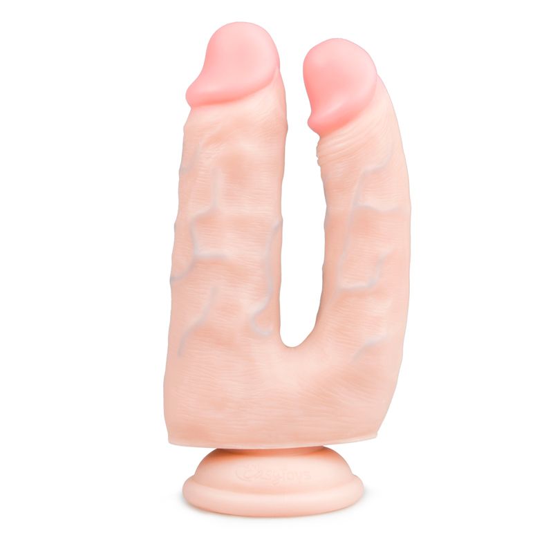 Easytoys Dildo Collection Realistische Dubbele Dildo - 15 cm - Beige