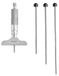 Mitutoyo 129-127 dieptemeter schroef met staafmesinzetstukken, 0-4 inch