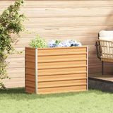 vidaXL Verhoogde plantenbak Lichtbruin 100 x 40 x 77 cm