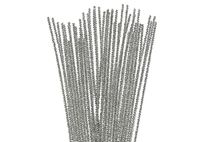 INNSPIRO Pijpenreiniger Chenille, metaal, zilver, 6 mm x 30 cm, 25 stuks