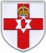 Arda Patchion Wapen van Noord-Ierland - Magneetachterkant - Geborduurd embleem/badge/wapen