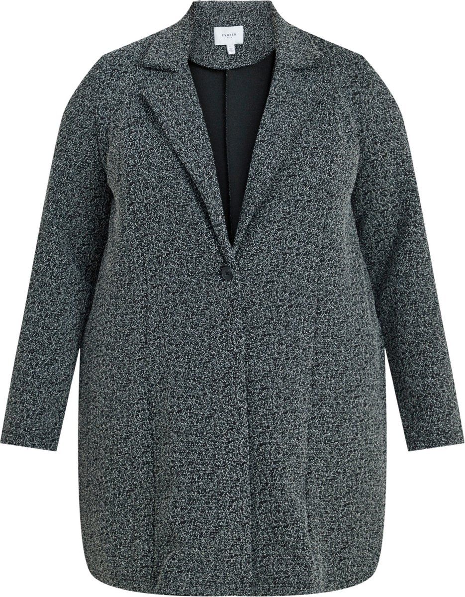 EVOKED VILA VIELIA L/S COATIGAN/CUR Dames Jas - Maat 48 - Zwart