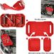 KS Tools 3-delige siliconen gereedschapsbak - Rood