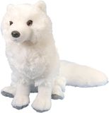 Wild Republic Knuffel Poolvos - wit - pluche - 30 cm