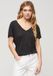 Superdry Studios Slub Embroidered Vee T-shirt Met Korte Mouwen Zwart S Vrouw